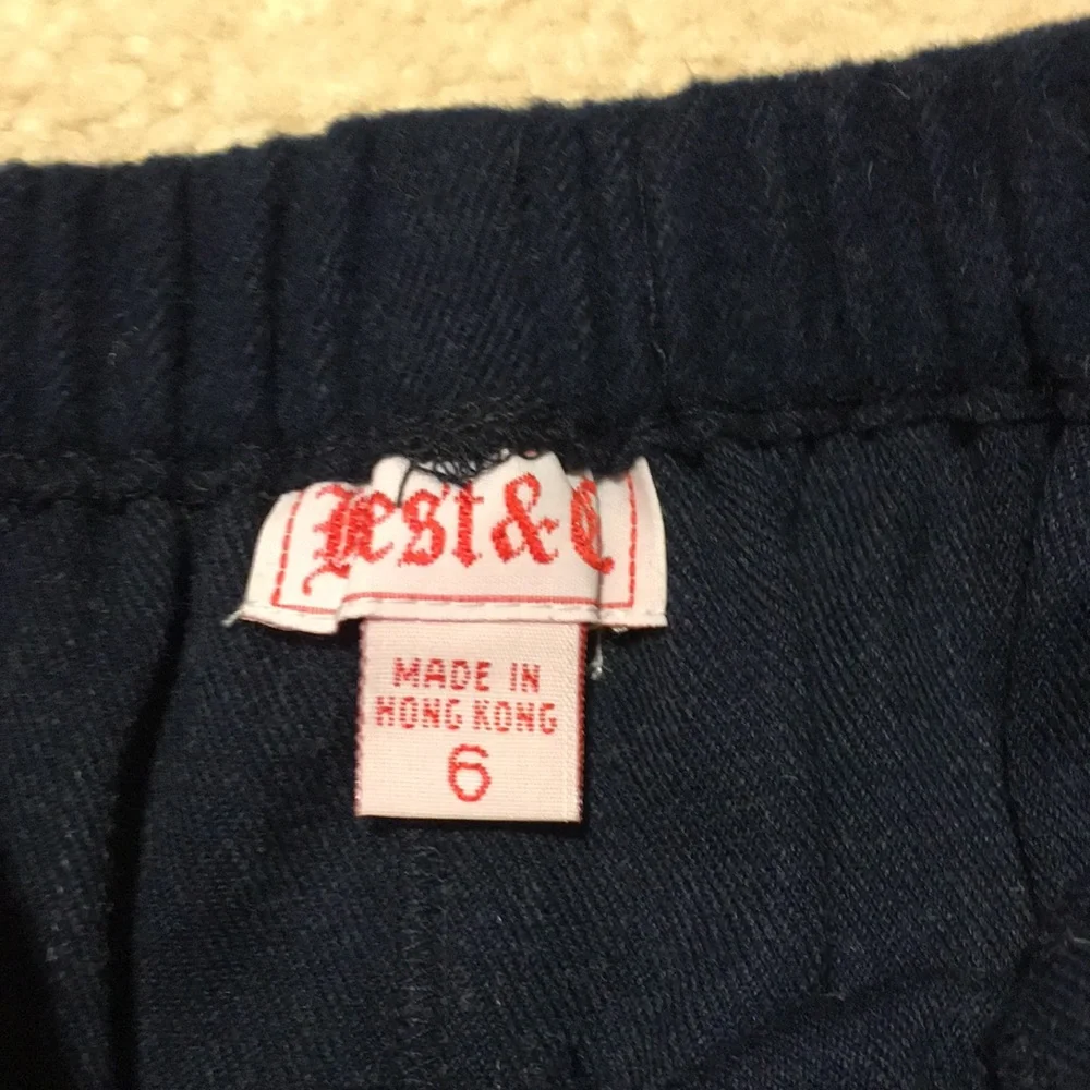 NWT navy and gingham pants and shirt outfit